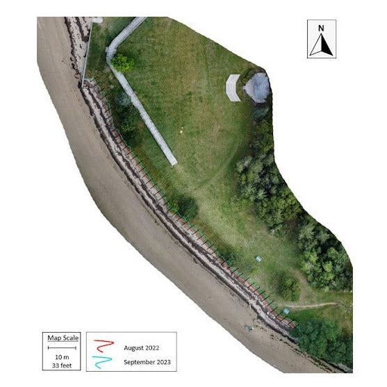 (Drone Survey) Monitoring Horizontal Retreat (Please contact for more cost information)